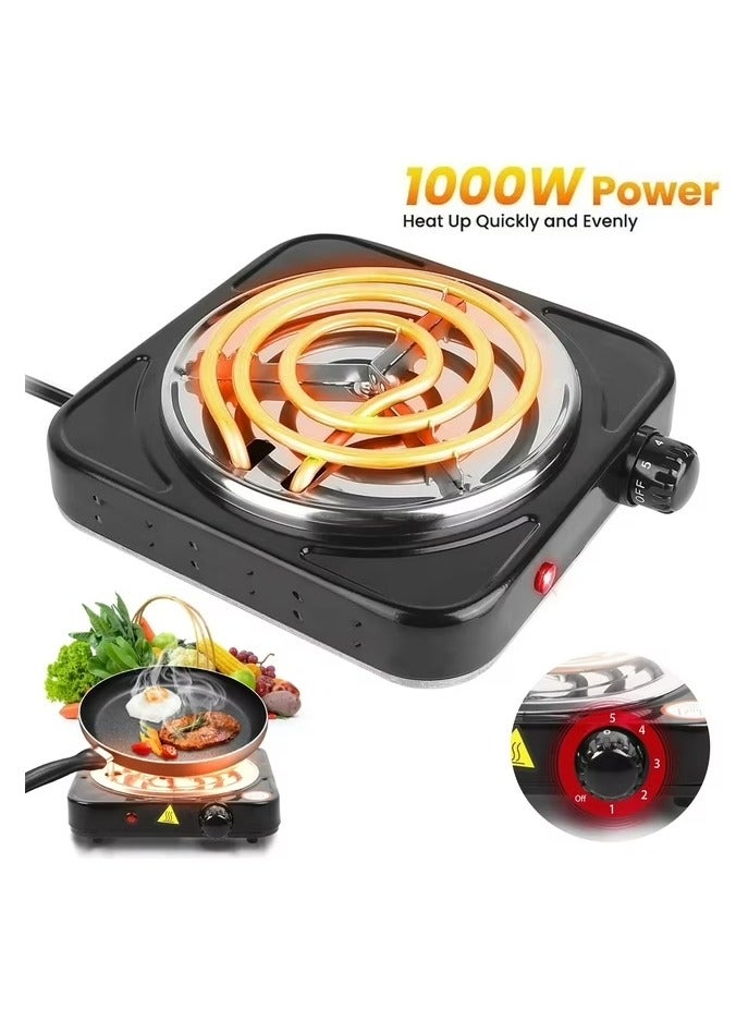 RAF Electric Stove-Hot Plate-Cooker-Burner/Uniform Heat/Easy To Clean/Overheat Protection/1000W(R.8010BB) - Image 2