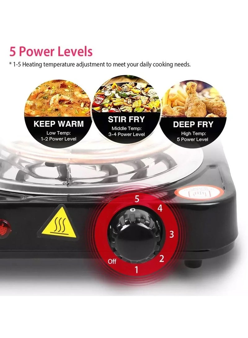 RAF Electric Stove-Hot Plate-Cooker-Burner/Uniform Heat/Easy To Clean/Overheat Protection/1000W(R.8010BB) - Image 5