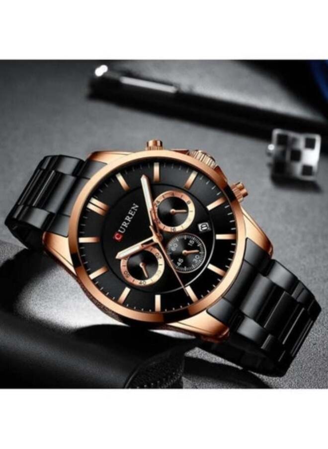 كارين الرجال للماء الجلود المعصم ووتش عارضة الرياضة كرونوغراف الكوارتز ووتش - Image 2