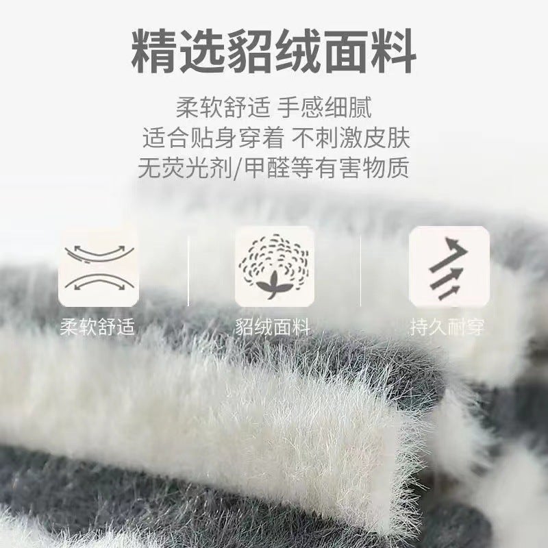 Baby Stockings For Fleece-Lined Thickened Knee Socks For Men And Women Baby Floor Socks For Newborn Knee Pads Without Leg - Image 4
