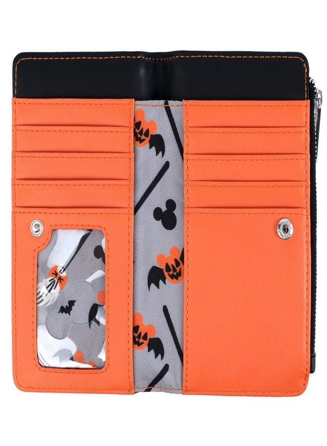 Loungefly Disney Mickey and Minnie Mouse All Over Print Halloween Flap Wallet - Image 4