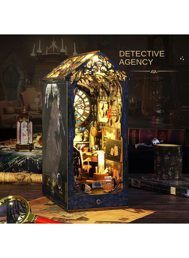 Bluejw Jiate Diy Hut Detective Famous Club 3d Three-dimensional Assembly Book House Miniature Model Building Toys For Men And Women - Image 3