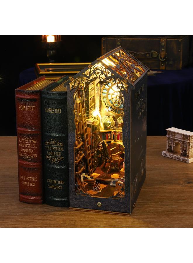 Bluejw Jiate Diy Hut Detective Famous Club 3d Three-dimensional Assembly Book House Miniature Model Building Toys For Men And Women - Image 4