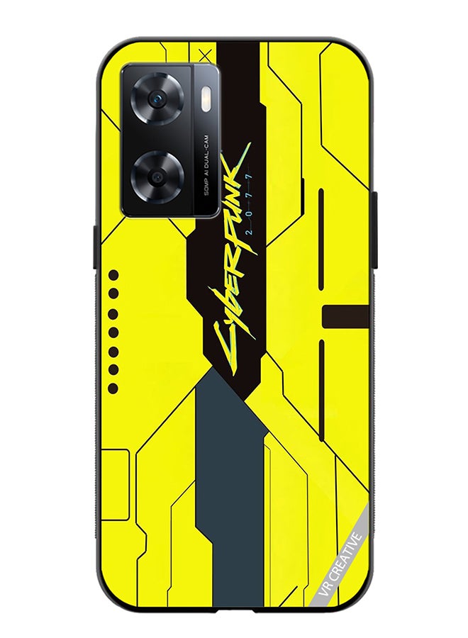 VR CREATIVE Protective Case Cover For Oppo A57/A77s Cyberpunk Design Multicolour - Image 1