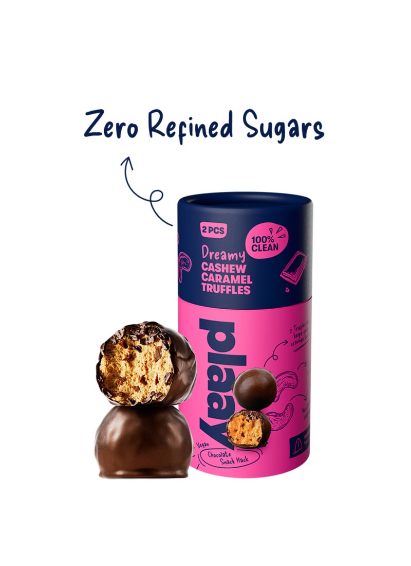 Plaay Cashew Caramel Chocolate Truffles - Image 3