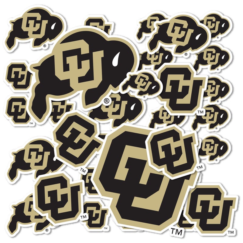 Desert Cactus University of Colorado Buffaloes Buffs Sticker Vinyl Decals Laptop Water Bottle Car Scrapbook Sheet T1 Type 11