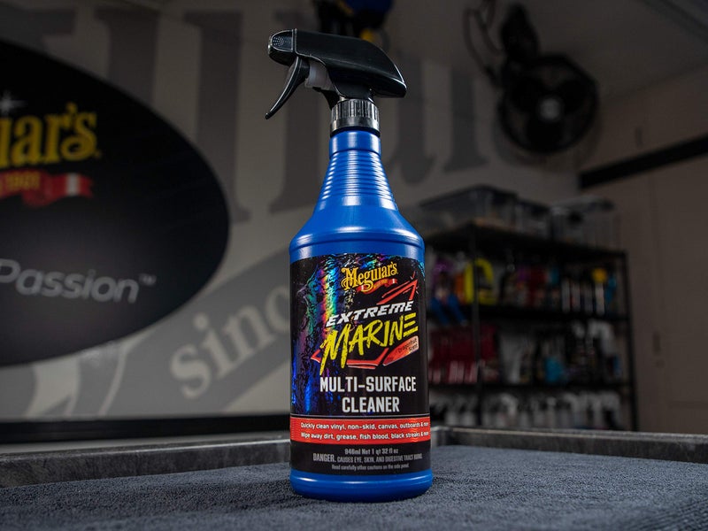 Meguiar's Extreme Marine Multi-Surface Cleaner M180332 - Pro Multi-Surface Cleaner for RV and Marine Detailing, Removes Dirt Grime & Stains from Vinyl, Gel Coat, Non Skid, Carpet and More, 32 Oz Spray - Image 2
