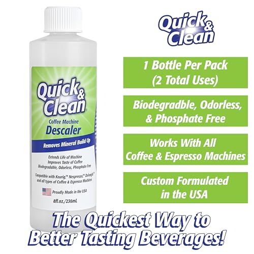 QUICK CLEAN Quick & Clean 4-Pack of Cleaning Cups with Descaler Bundle (2 Total Uses) - 2.0 Compatible, Descaling Solution for Keurig, Nespresso, Ninja, Delonghi, All Coffee and Espresso Machines - Image 2