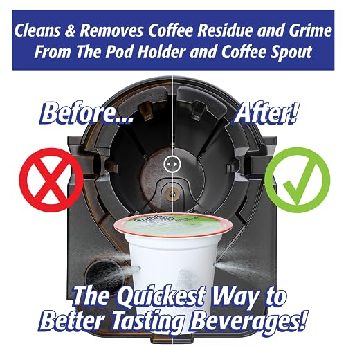 QUICK CLEAN Quick & Clean 4-Pack of Cleaning Cups with Descaler Bundle (2 Total Uses) - 2.0 Compatible, Descaling Solution for Keurig, Nespresso, Ninja, Delonghi, All Coffee and Espresso Machines - Image 5