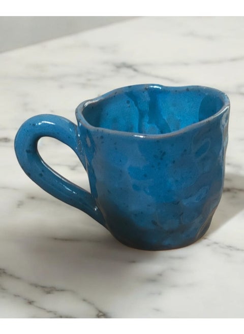 300ml ceramic and earthenware mug, each piece is unique, microwave safe