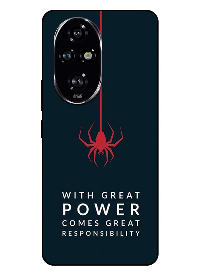 EYE CATCH Printed Protective Case Cover For Honor 200 Pro -  With Great Power Comes Great Responsibility - Image 1
