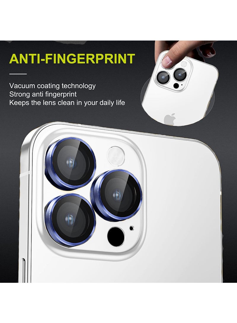 Wtech Apple iPhone 15 Pro 2023 Premium Camera Lens Film Protector Shield (MLHICR) - Clear/Blue  - Image 3