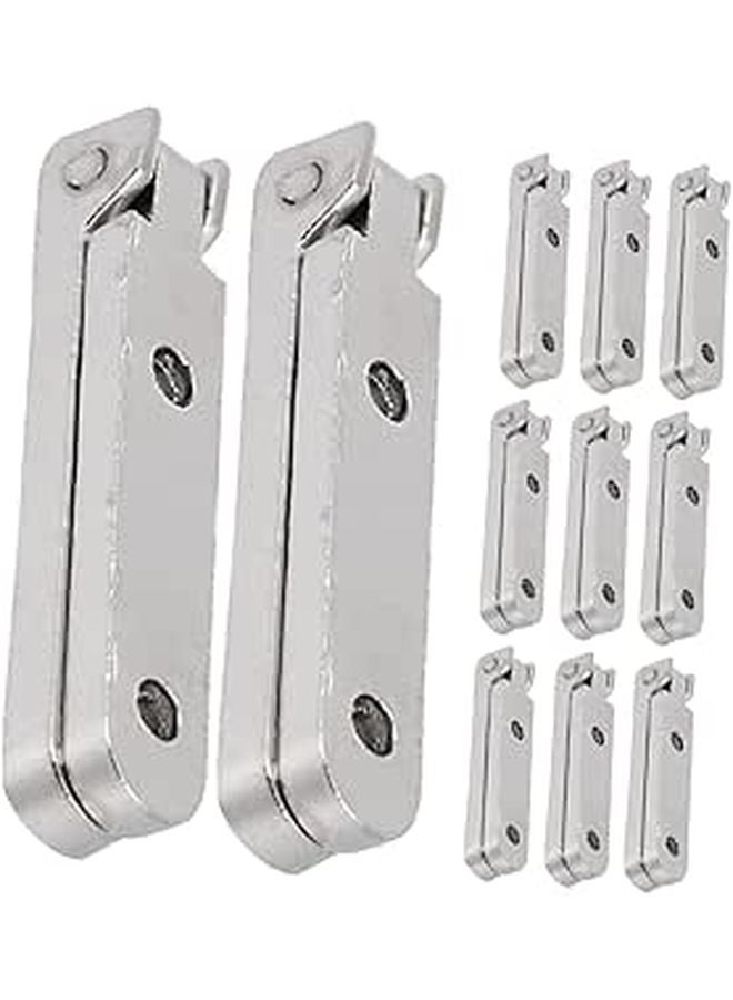 Zinc Alloy 90 Degree Folding Hinges 12pcs for Jewelry Box Furniture DIY Craft - Image 1