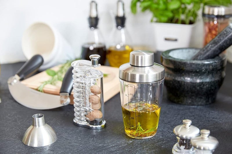 COLE & MASON Stainless Steel Salt and Pepper Funnel - Versatile Small Funnel for Filling Spice Jars and Other Kitchen Essentials - Convenient Funnels for Kitchen Use Filling Bottles - Metal Funnel - Image 3