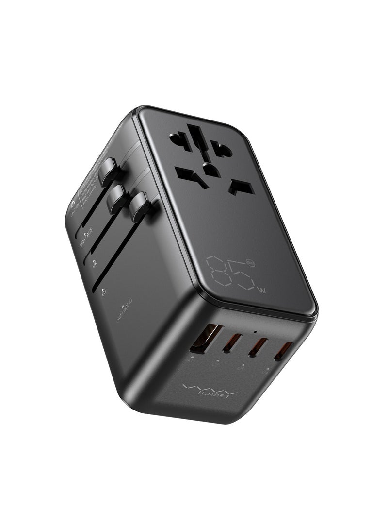 VYVYLABS شاحن سفر سريع 85 واط من فيفيلابس سلسلة إكسبلورر 4 منافذ + AC مع كابل Type-C - Image 1