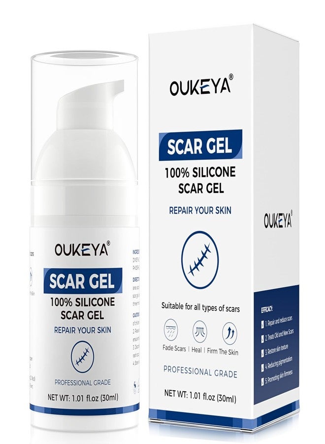 OUKEYA Silicone Scar Gel - 100% Silicone Cream Perfect for Sensitive Skin, Say Goodbye to Old and New Scars (30ml - Image 1