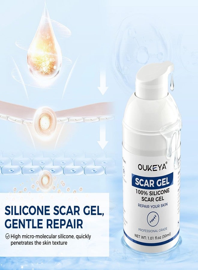 OUKEYA Silicone Scar Gel - 100% Silicone Cream Perfect for Sensitive Skin, Say Goodbye to Old and New Scars (30ml - Image 2