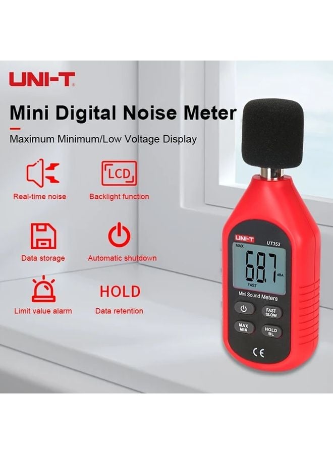 UNI T Mini Digital Sound Level Meter 30 130dB Noise Detector LCD Backlight - Image 2