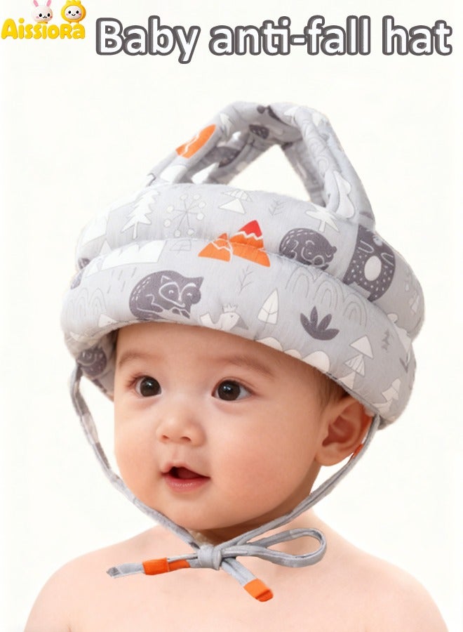 Aissiora Baby Helmet for Crawling Walking Adjustable Baby Anti-Fall Head Protection Cushion Pillow Toddler Infant Cap Bumper Bonnet Child Protective Head Guard Hat for Playing - Image 1