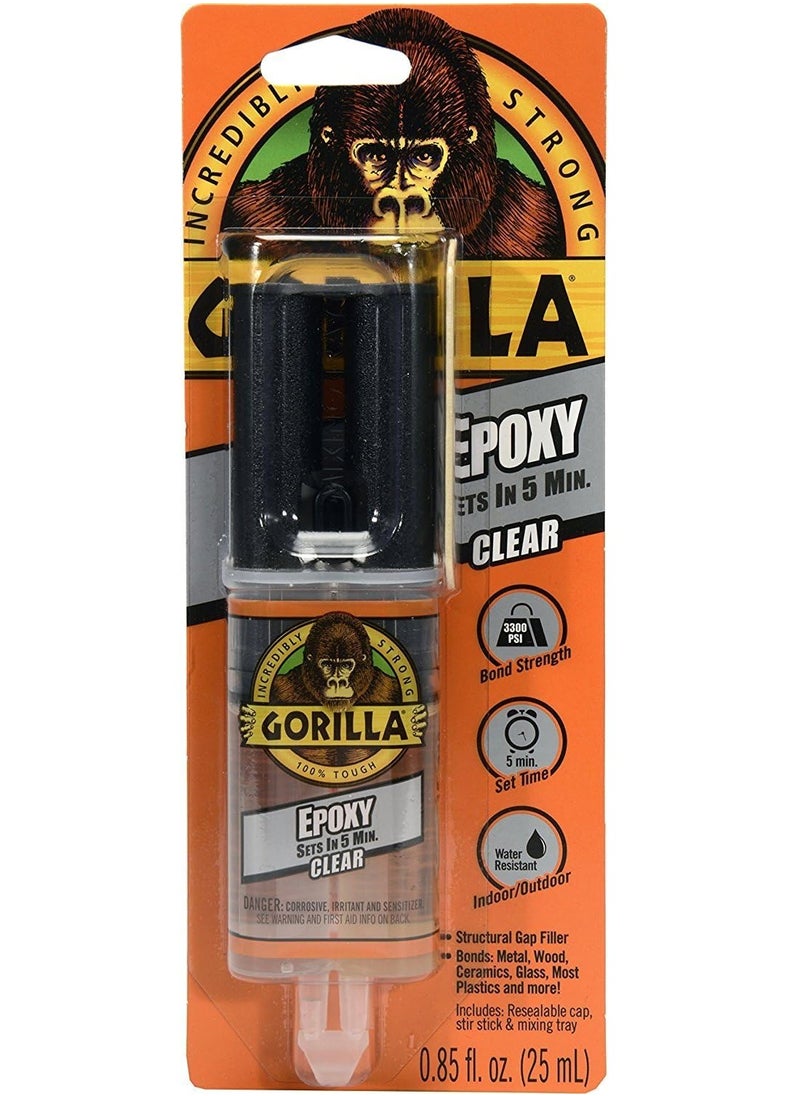 Gorilla Epoxy Syringe Clear 25 ML  - Image 2