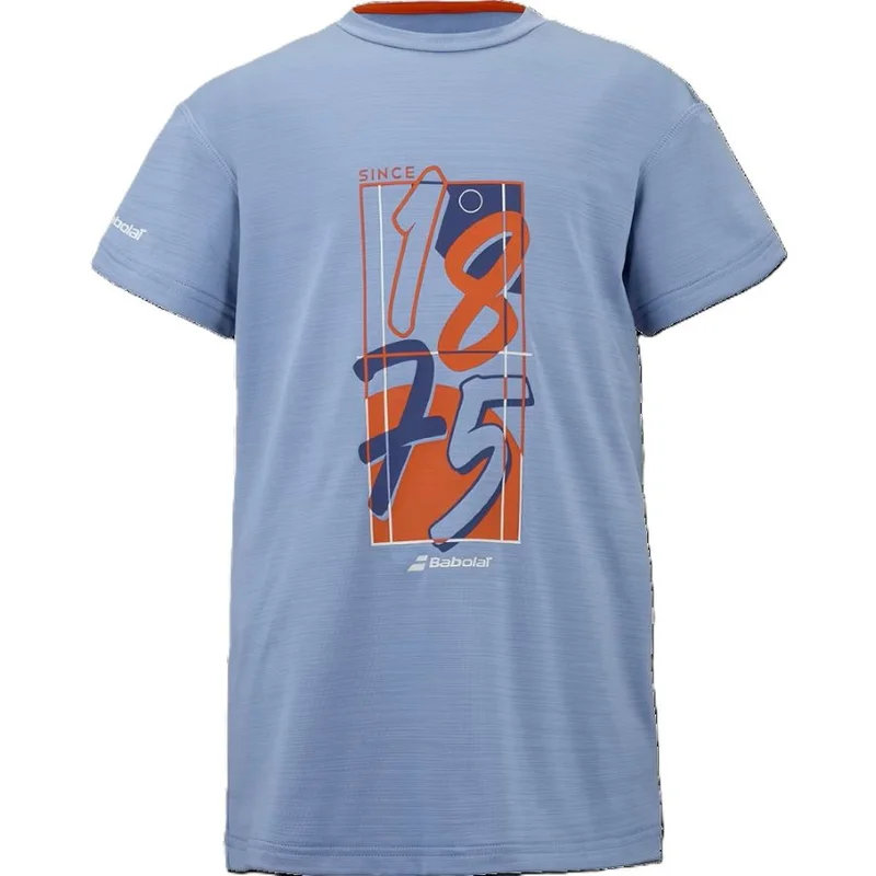 بابولات BABOLAT TENNIS EXERCISE TSHIRT, 4BTG017, BLUE, 8-10