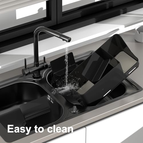 JUMEIHUI Large Electric Toothbrush Holder - 8 Slots with Quick-Dry Diatomite Base, Fits Sonicare & All Major Brands, Bathroom Countertop Organizer (Black) - Image 5