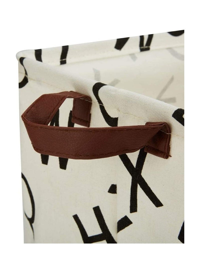 Square Storage Basket Canvas Collapsible Organizer Bins for Book, Nursery, Kid's Toys, Closet and Laundry, Gift Baskets, Storage Basket Bin Set, Large Laundry Basket, Storage Basket - Image 3