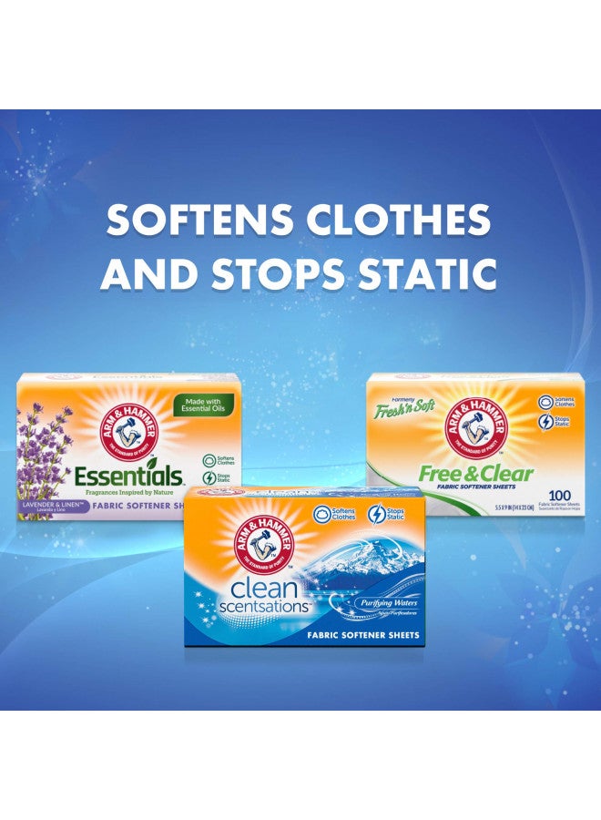 ARM & HAMMER Fabric Softener Sheets, 40 sheets, Purifying Waters - Image 4