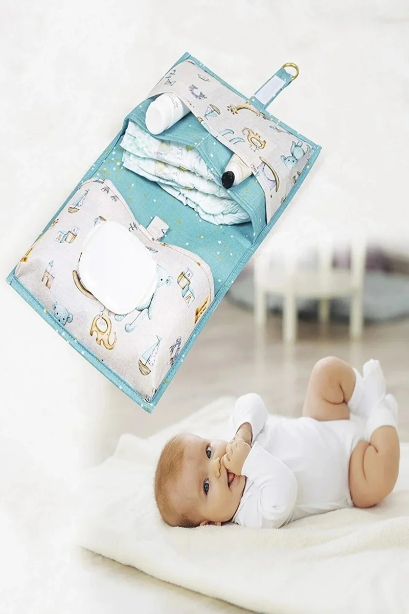 Nisahometeks Baby Set of 3 (Baby Care Bag, Baby Care Bag, Baby Dirty Laundry & Toy Basket)