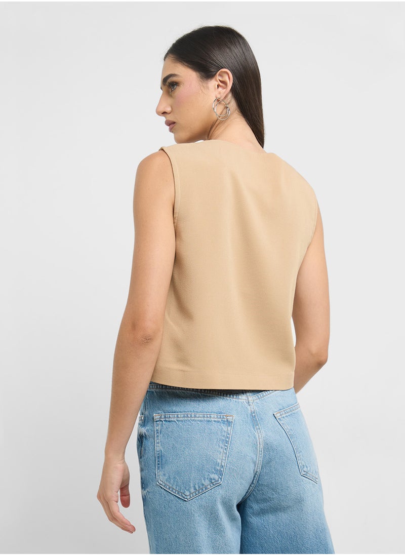 ONLY - Button Detail Waistcoat - Image 1