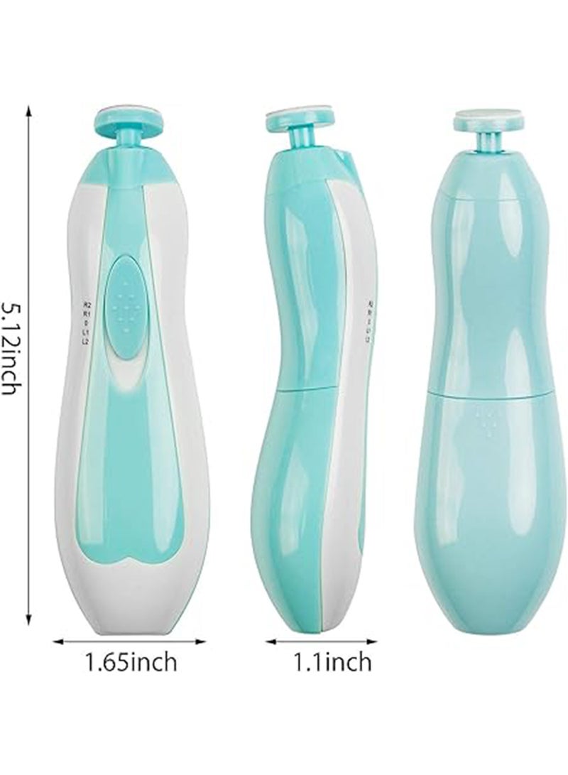 Electric Nail File Trimmer With Vibration Motor, Different Grinding And Polishing Heads For Newborn - 7 pieces, 0 Months + - Image 4