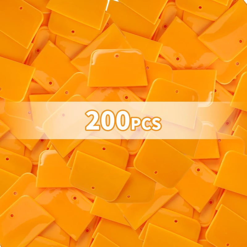 Kathfly 200 Pcs 4 Inch Body Filler Spreaders - Reusable Plastic Paint Scrapers for Automotive Use - Image 3