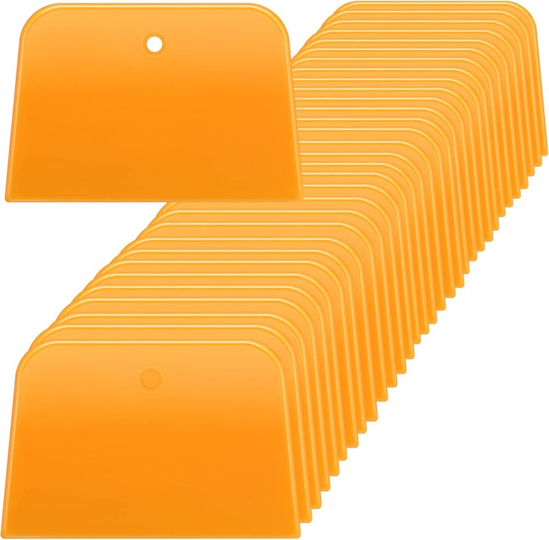 Kathfly 200 Pcs 4 Inch Body Filler Spreaders - Reusable Plastic Paint Scrapers for Automotive Use - Image 1