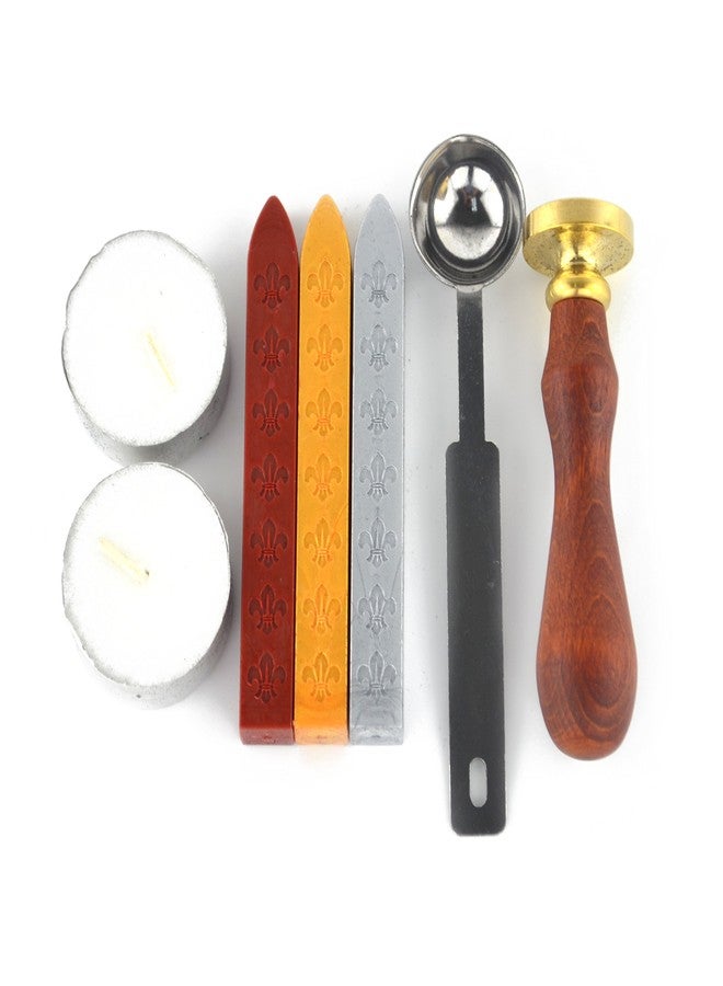 Samyo Wax Seal Stamp Kit Retro Creative Sealing Wax Stamp Maker Gift Box Set Brass Color Head with Vintage Classic Alphabet Initial Letter (P) - Image 5