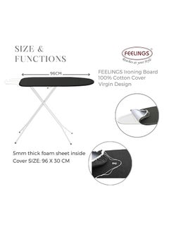Feelings FEELINGS IRON BOARD COVER COTTON FOR VIRGIN SIZE: (96X30cm)  - Image 2