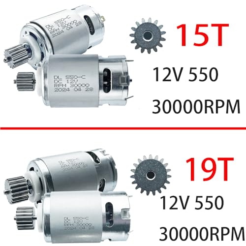 BUMPKAI 2PCS 24 فولت RS555 35000RPM موتور عالي السرعة 7R 15T لسيارة الأطفال فيشر برايس باور ويلز ترقية زوج من 12V18V20V24V RS555 15T موتور للأطفال سيارات الأطفال الكهربائية DIY - Image 5