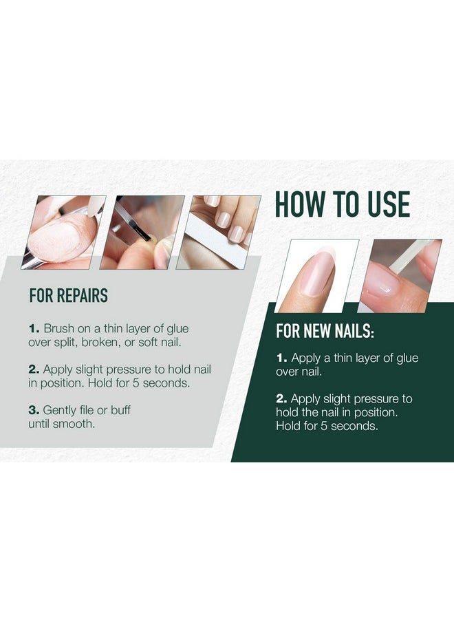 Ibd 5 Second Brush On Nail Glue 6 G, For Nail Tips, Full Cover Nails, And For Repairing Of Cracked, Split Natural Nails, 3 Packs  - Image 5