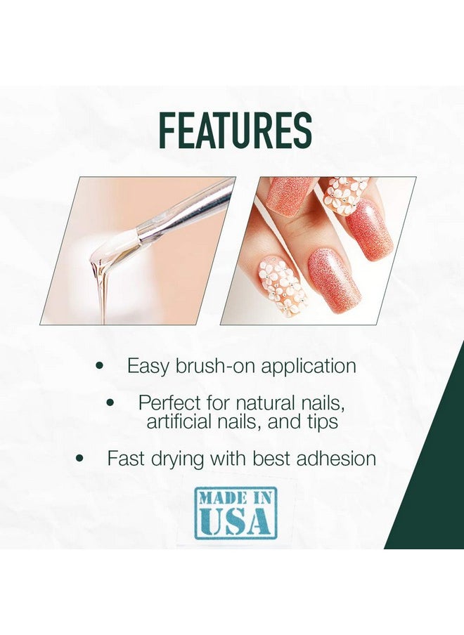 Ibd 5 Second Brush On Nail Glue 6 G, For Nail Tips, Full Cover Nails, And For Repairing Of Cracked, Split Natural Nails, 3 Packs  - Image 4