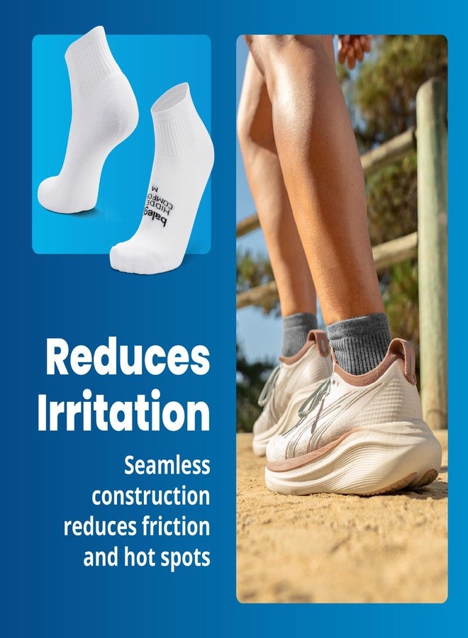 Balega Unisex Adult Hidden Comfort Quarter Performance Athletic Running Socks (1 Pair), X-Large, Black - Image 5