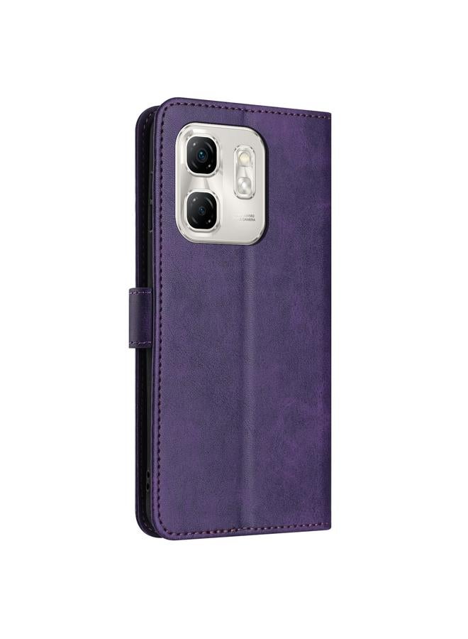 S-TOP Case For Infinix Hot 50i Solid Calf Texture Flip Leather Phone Case - Image 3