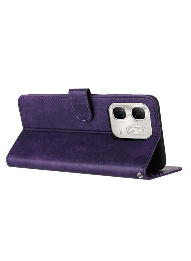 S-TOP Case For Infinix Hot 50i Solid Calf Texture Flip Leather Phone Case - Image 4