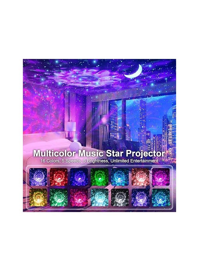 Star Projector, TRAALL 4 in 1 Galaxy Projector with Bluetooth Speaker  Timer, RemoteVoice Control, 18 Lighting Effects, Unique Sky Star Projector Night Light,  Decorations for Kids Adults - Image 2