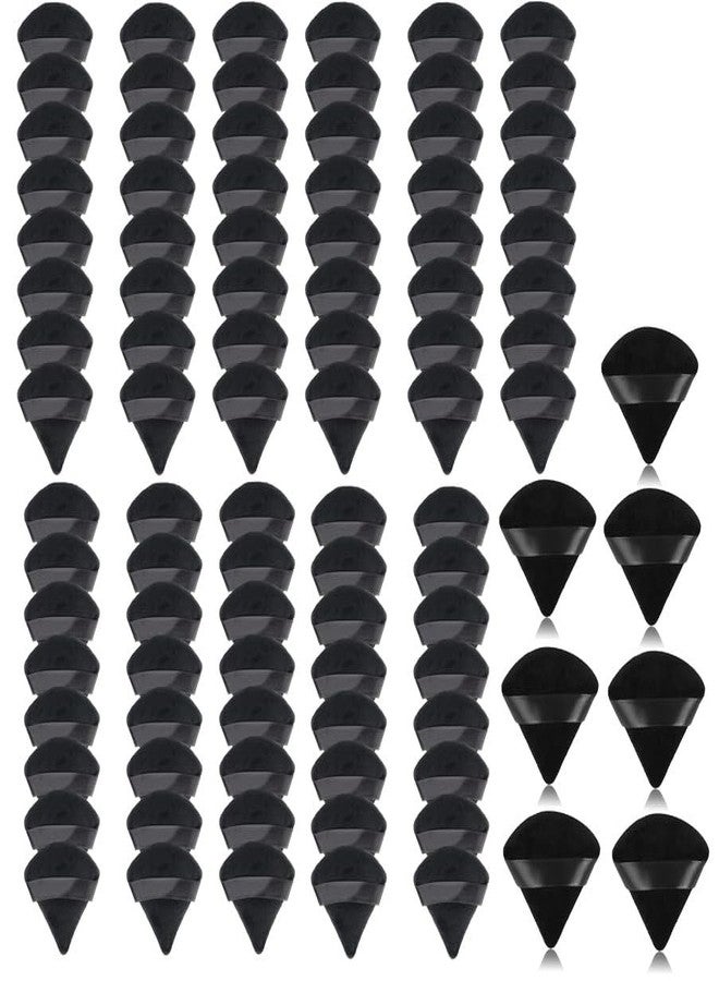DATNASAYAD 95 Pieces Triangle Cosmetic Loose Powder Puffs Washable Reusable Soft Plush Foundation Sponge for Face Body Wet Dry Makeup Tool- Multicolor Pack of 95 - Image 1