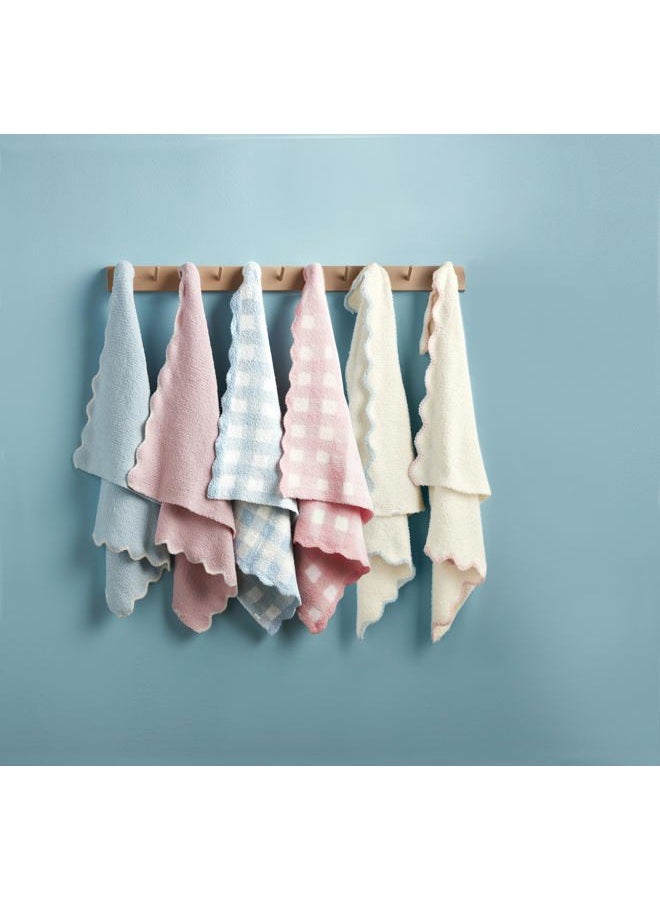 mud pie Children's Blue Gingham Chenille Blanket - Image 3