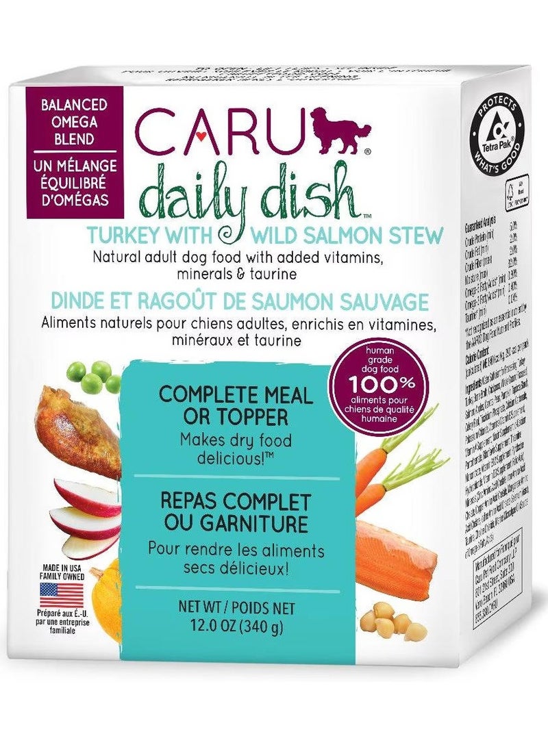 CARU Daily Dish Turkey With Wild Salmon Stew For Dog 354 G - Image 1