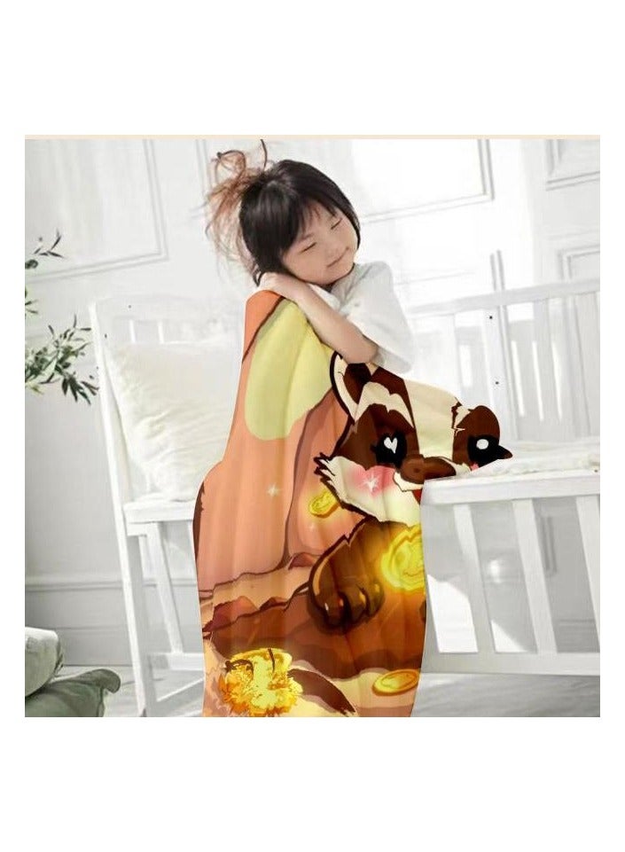 general Children's or student cartoon flannel thin blanket (warm and comfortable, suitable for sleep, games) 100cm*150cm - 1198 - Image 4