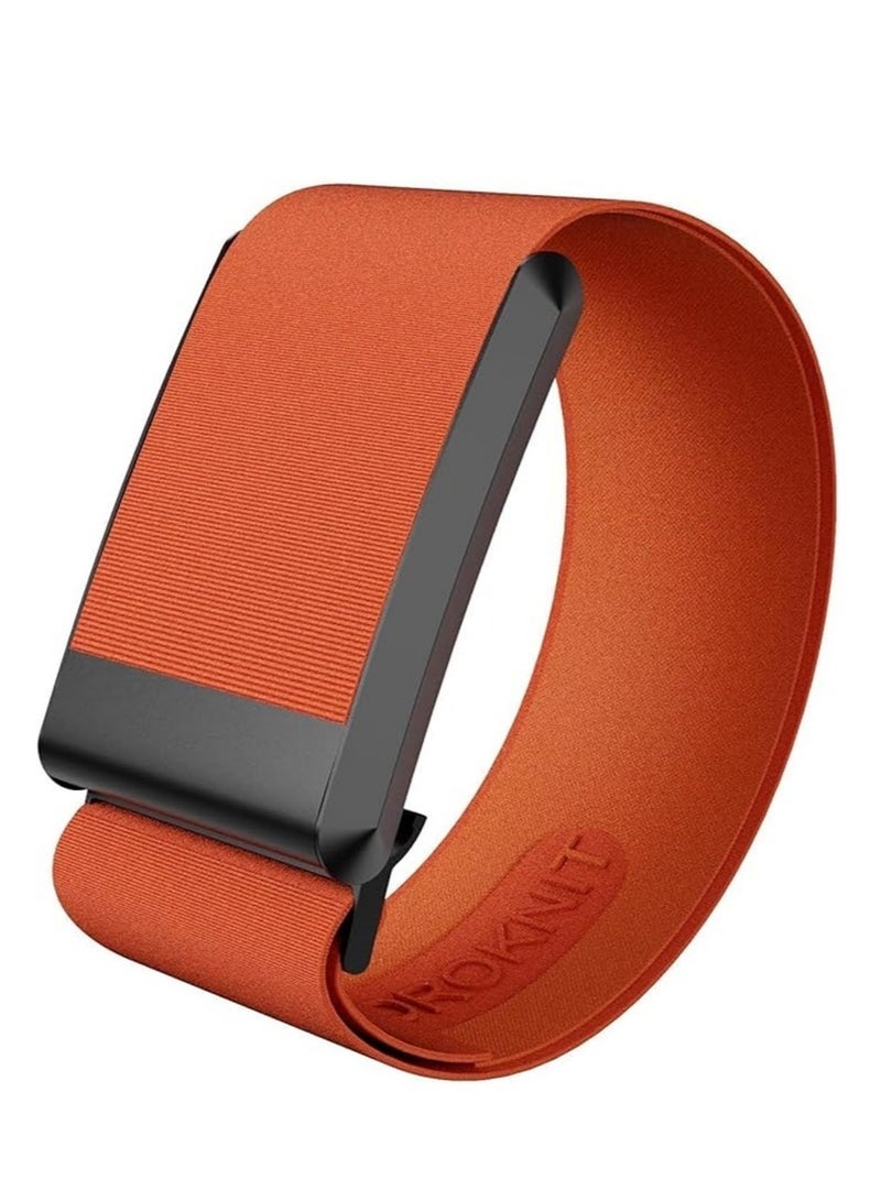 سوار HydroKnit - سوار بديل سريع الجفاف متوافق مع WHOOP 4.0 - حزام بديل أنيق وبأسعار معقولة - حزام قابل للتنفس يشتمل على موصل أسود على شكل حرف U - Image 1