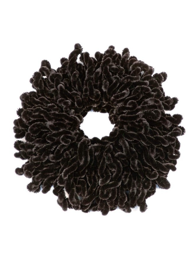 أوير عبوتان من أغطية الرأس لتكثيف الشعر، ربطات شعر كبيرة الحجم للنساء والفتيات (قهوة سوداء وداكنة) - Image 3