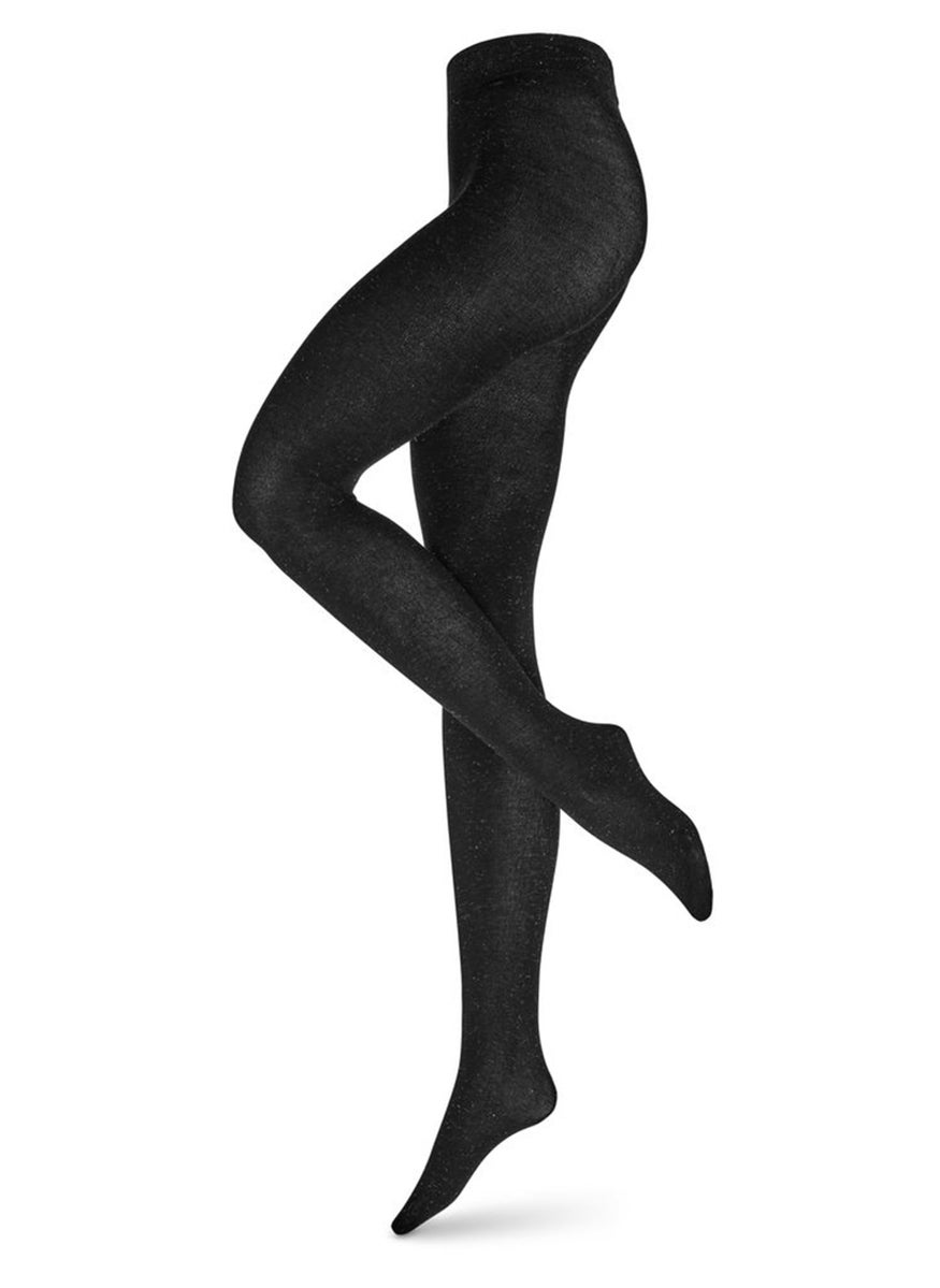 Tchibo Women 2 Pcs Knitted Tights, Black  - Image 3