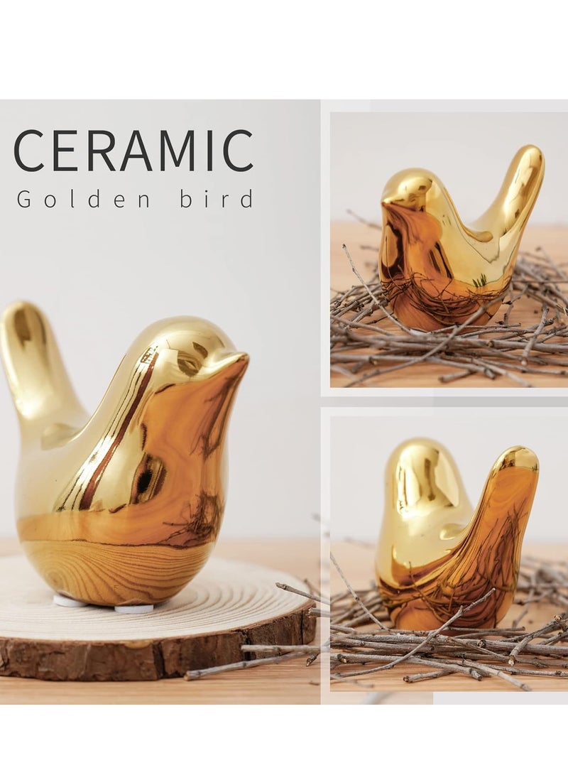 بينكو تماثيل حيوانات صغيرة، ديكور منزلي عصري، زينة ذهبية لغرفة المعيشة، غرفة النوم، سطح المكتب، الخزائن. - Image 3
